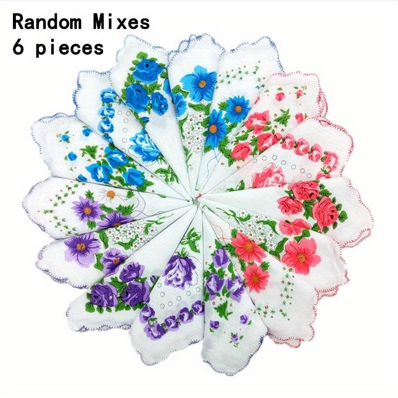 27 94 Cm Lightweight Print Handkerchief Mix Flower Packing For Women