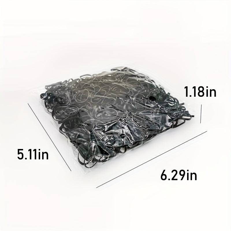 1000pcs Solid Hair Tie Non Slip Scrunchie Ponytail Holder Minimalist Hair Band