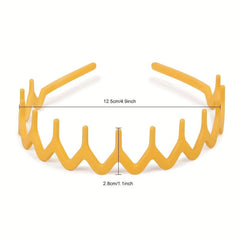 Wavy Headband Solid Hair Band Teeth Hair Band for Women Girls