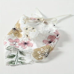 Crocheted Flower Triangle Headband - Pastoral Style Hair Accessory