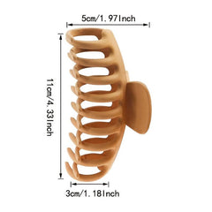 Matte Big Hair Claw Clips for Thick Hair - Set of 4