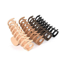 Matte Big Hair Claw Clips for Thick Hair - Set of 4
