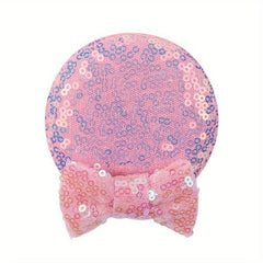 2pcs Mouse Ears Hair Clip Sequin Bow for Kids Party Cosplay