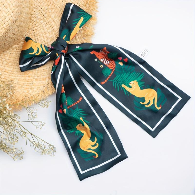 3pcs Silk Scarf Women's Long Ribbon Streamer Thin Scarf