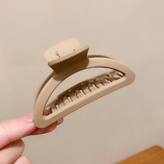 Resin Solid Hair Claw Clip Strong Hold Grip Hair Jaw Clip