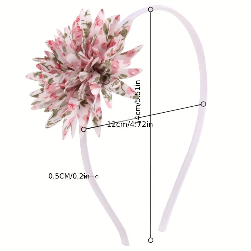 6pcs Vintage Floral Pattern Headbands for Women Girls