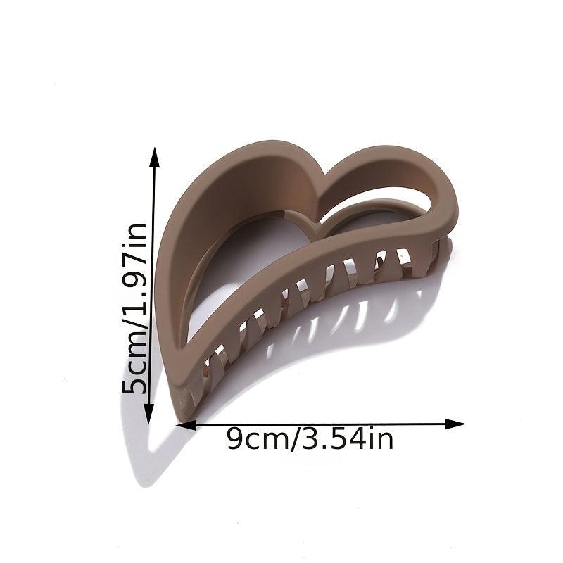 Matte Hair Claw Hollow Shark Claw Style Hair Accessories For Women