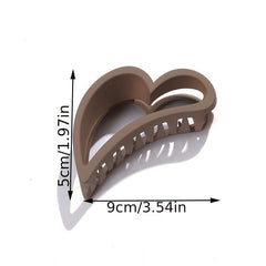 Matte Hair Claw Hollow Shark Claw Style Hair Accessories For Women