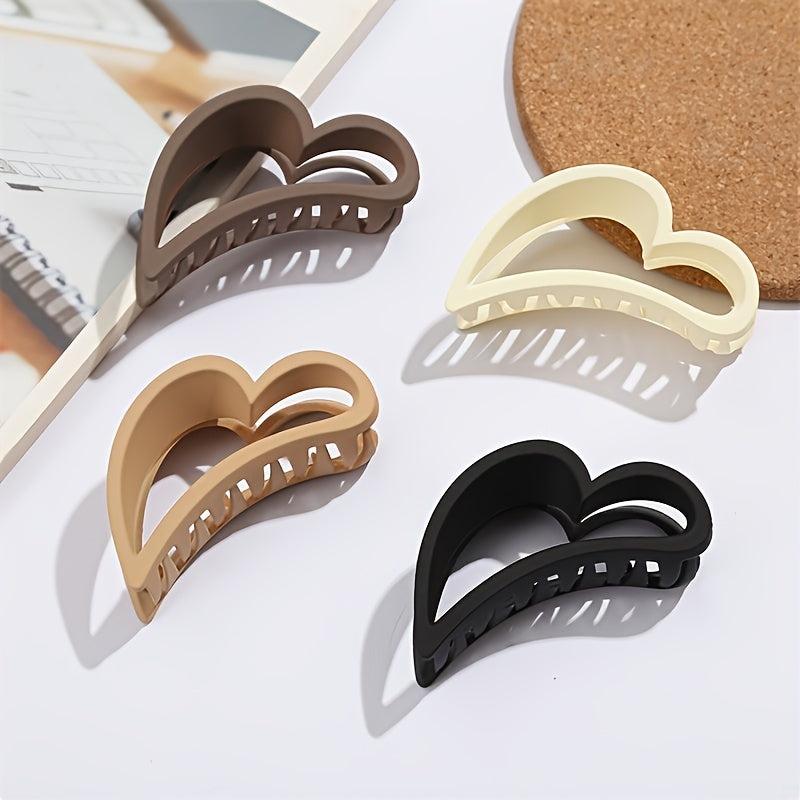 Matte Hair Claw Hollow Shark Claw Style Hair Accessories For Women