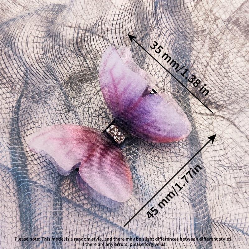 10pcs Butterfly Hair Clip Barrette Hair Slides Clip Non Slip Hair Decoration