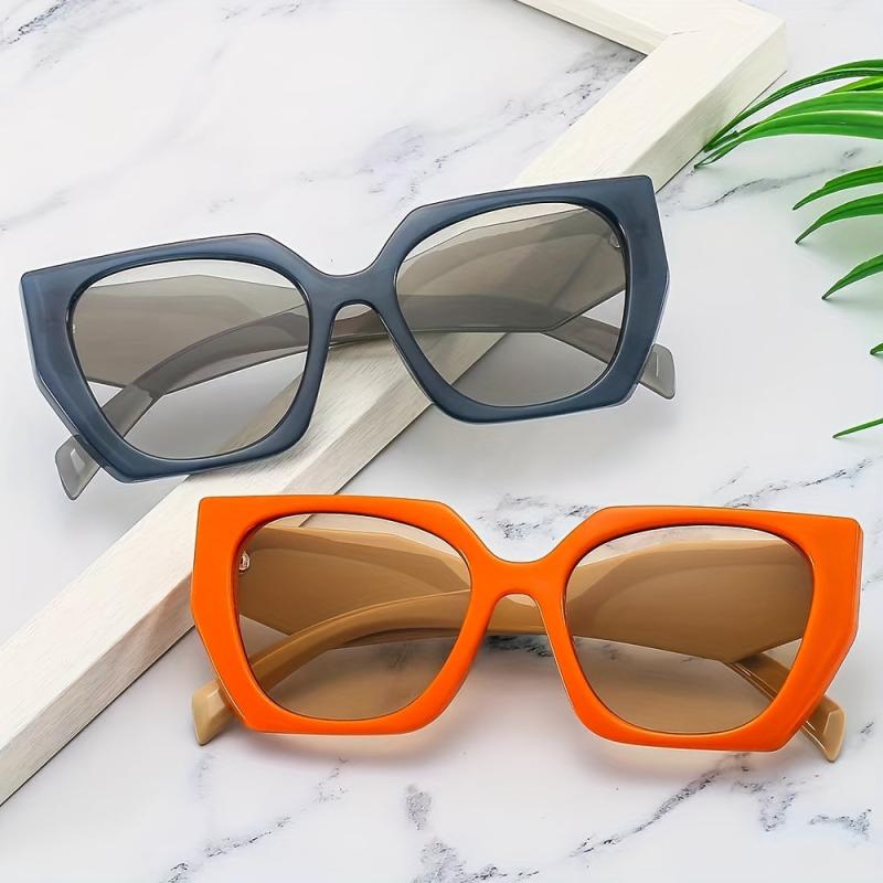 Y2K Polygon Sunglasses UV400 Sun Shades Glasses for Summer Beach