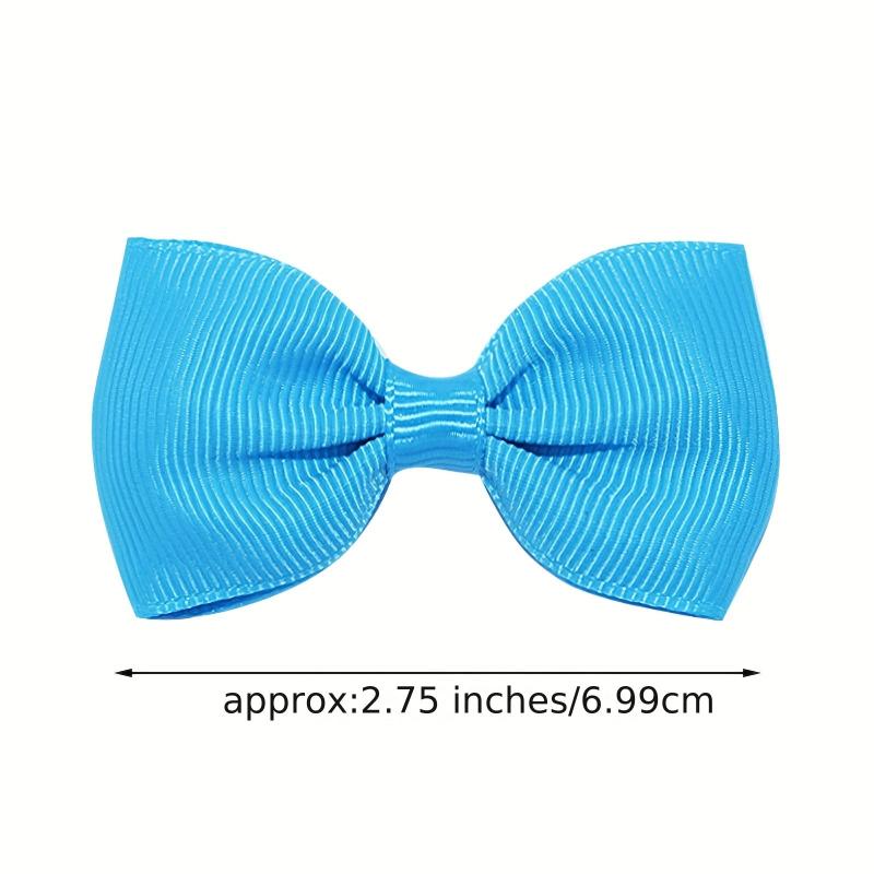 20pcs Baby Girl Bow Hair Clip Solid Bowknot Duck Billed Side Hair Accessories