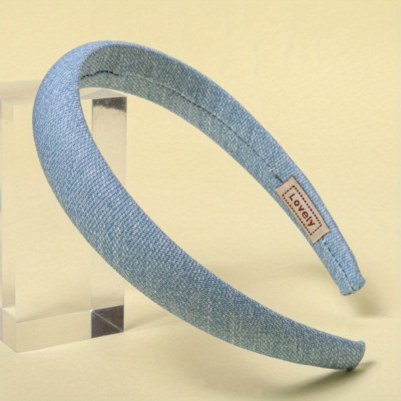 Boho Denim Headband Paisley Printed Hair Band Vintage Headdress