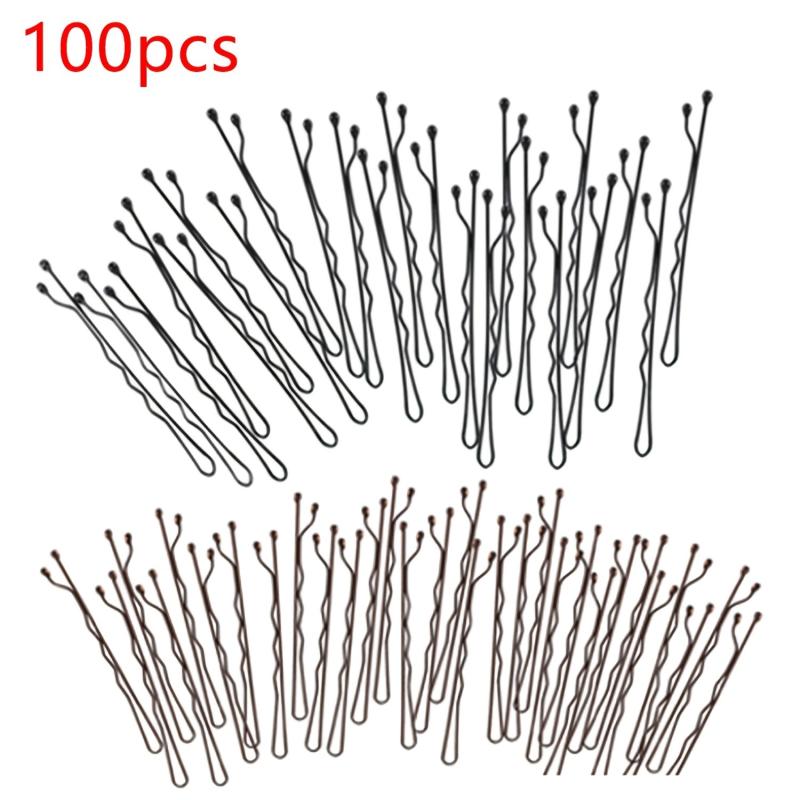 100pcs 5cm Hair Clip Side Clip Bangs Clip Bobby Pin Hair Accessories