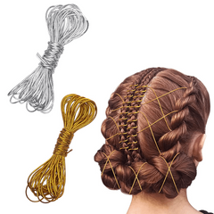 Metallic Cord Stretchy Ribbon Ties for Hair
