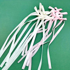 4 Pcs Braided Hair Ribbons Bow Hair Clip Ponytails Streamers