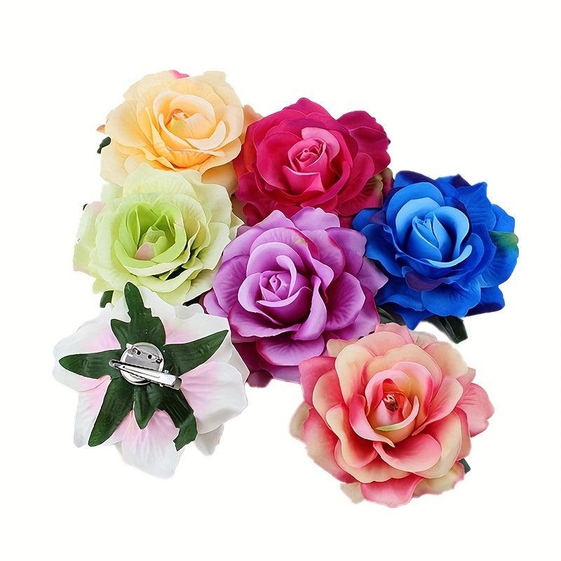 Rose Hair Clip for Women Girls Wedding Party
