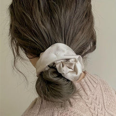 5Pcs Set Solid Scrunchie Hair Ties Elastic Headwear Ponytail Holders