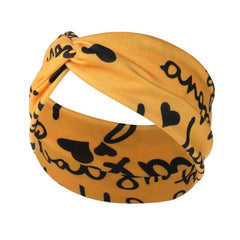 Women's Retro Knotted Headband for Yoga and Sports