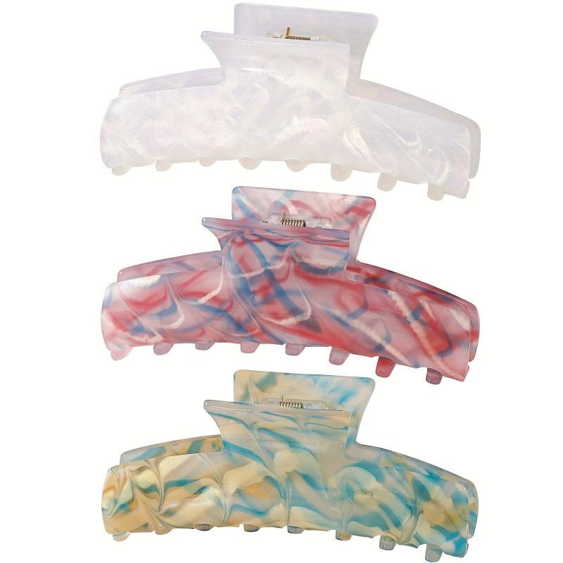 Colorful Acetate Hair Claw for Women Girls