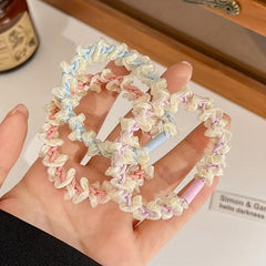 Mesh Lace Flower Hair Tie Elastic Scrunchie Ponytail Hair Rope