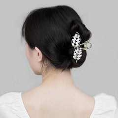 Opal Leaf Hair Claw for Women