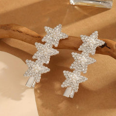 Rhinestone Pearl Star Hair Clip Y2K Barrette Hair Accessories