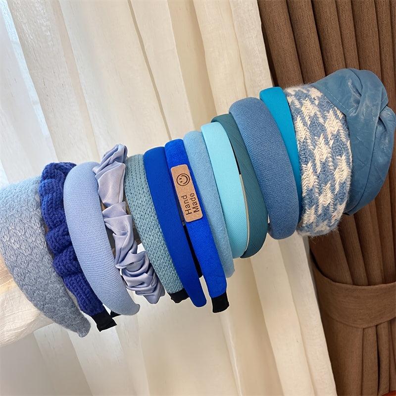 Sponge Solid Fabric Knitted Headband Fall Winter Hair Band