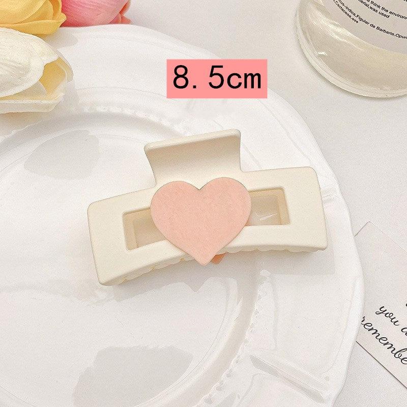 Pink Heart Hair Clip Hairpin Accessories