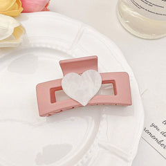 Pink Heart Hair Clip Hairpin Accessories