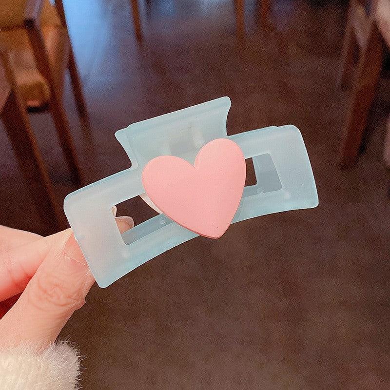 Pink Heart Hair Clip Hairpin Accessories