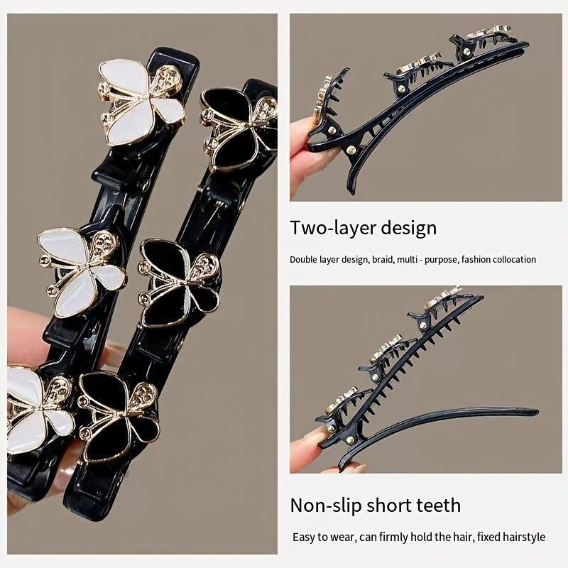 6 PCS Butterfly Hair Clips Boho Hair Slides Non Slip Hair Decoration