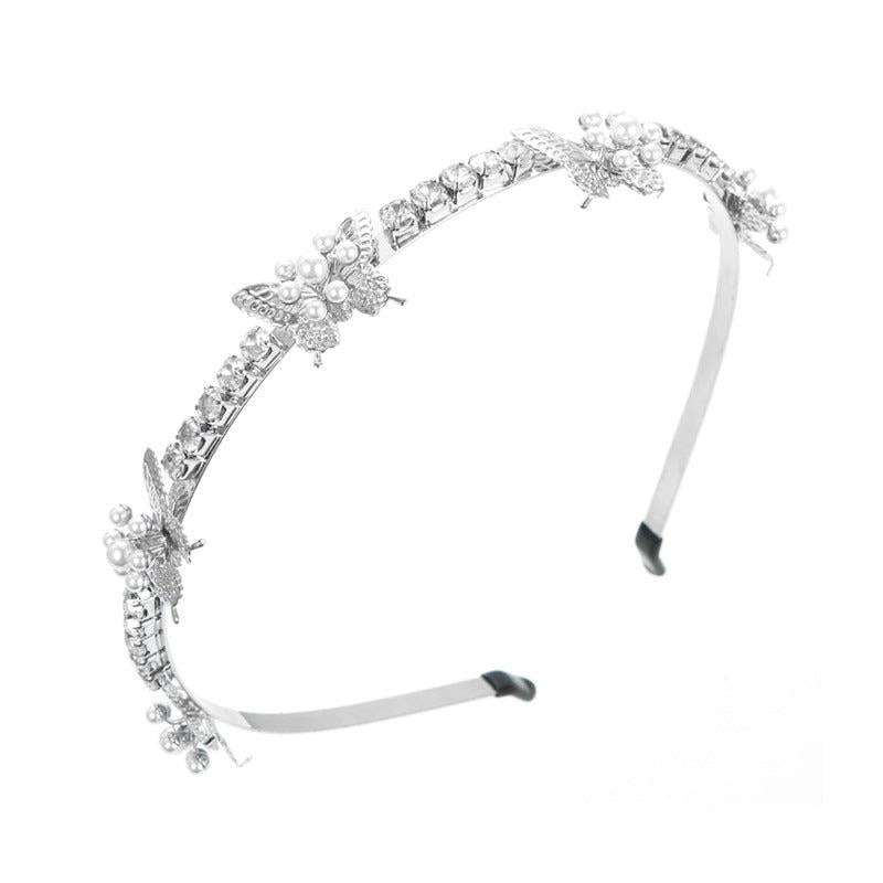 Pearl Rhinestone Headband Hair Hoop Hair Accessories