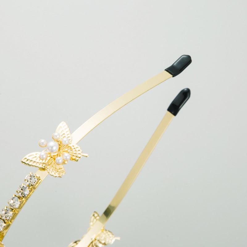 Pearl Rhinestone Headband Hair Hoop Hair Accessories