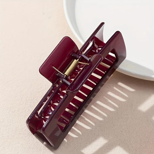 Wine Red Hair Claw Clips Strong Hold Hair Jaw Clip