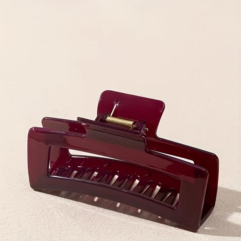 Wine Red Hair Claw Clips Strong Hold Hair Jaw Clip