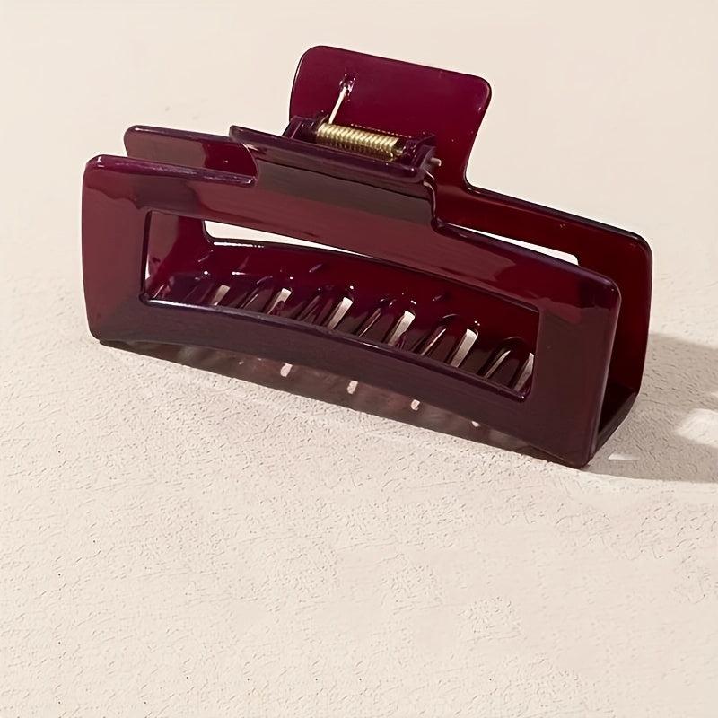 Wine Red Hair Claw Clips Strong Hold Hair Jaw Clip