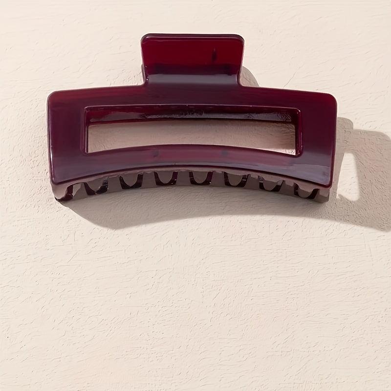 Wine Red Hair Claw Clips Strong Hold Hair Jaw Clip