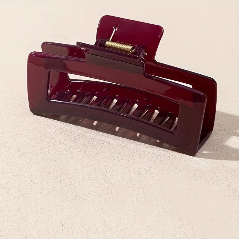 Wine Red Hair Claw Clips Strong Hold Hair Jaw Clip
