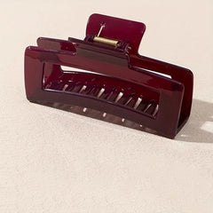 Wine Red Hair Claw Clips Strong Hold Hair Jaw Clip