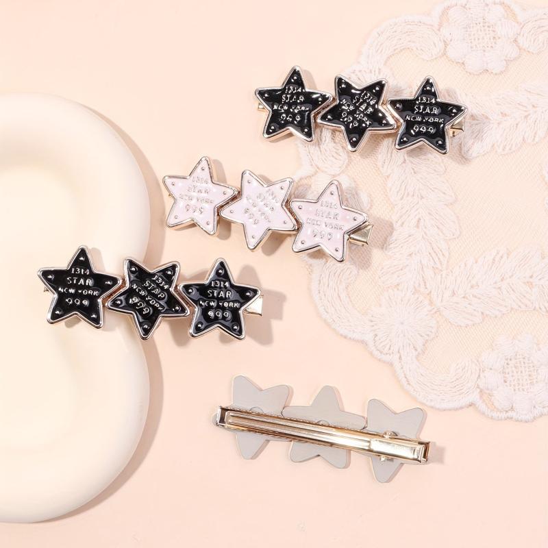 4pcs Sweet Star Hair Clip for Women Girls