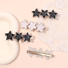 4pcs Sweet Star Hair Clip for Women Girls
