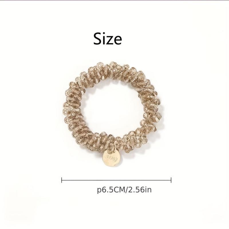 Crystal Beaded Hair Tie Rhinestone Glitter Hair Rope Ponytail Holder