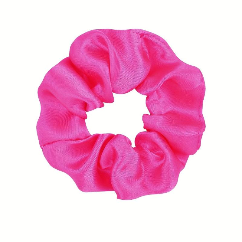6pc Large Satin Scrunchie Hair Tie Solid Silky Hair Rope Female Hair Accessories