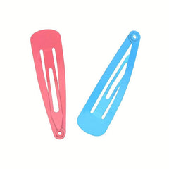 34pcs Candy Hair Clip Snap Clip Metal Hair Slides Clip Non Slip Hair Decoration