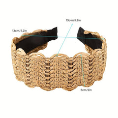 Bohemian Lace Hairband Retro Ethnic Style Wide Brim Head Buckle Hair Accessories
