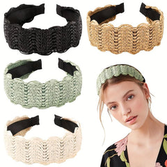 Bohemian Lace Hairband Retro Ethnic Style Wide Brim Head Buckle Hair Accessories
