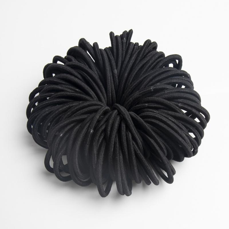 50pcs Solid Rubber Band Ponytail Hair Rope Hair Accessories