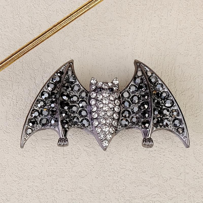Rhinestone Bat Hair Clips French Barrette Hair Pins