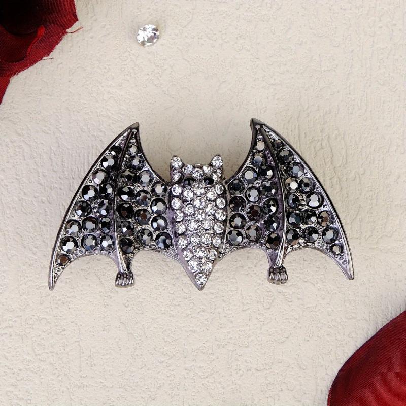 Rhinestone Bat Hair Clips French Barrette Hair Pins